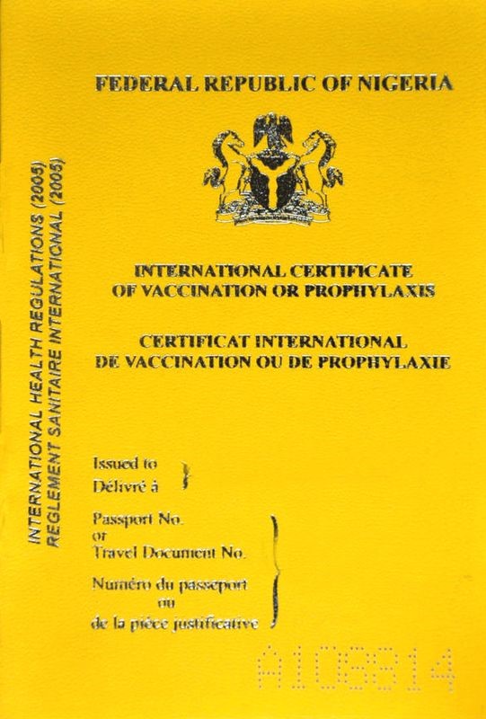 Nigeria to issue new Yellow Card for vaccination