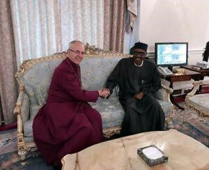 Archbishop of Canterbury visits Buhari, pledges incessant prayers for recovery