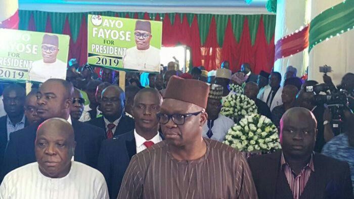Fayose declares publicly for 2019 Presidency, vows to defeat Buhari