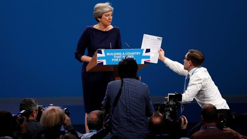Prankster humiliates Theresa May with stunt resignation form