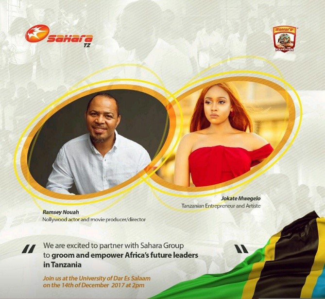 Sahara Group partners Ramsey Nouah, Jokate Mwegelo on youth empowerment in Tanzania