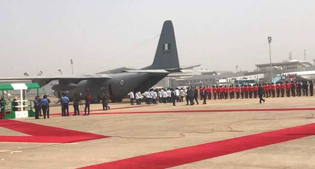 Late Alex Ekwueme’s body arrives in Abuja