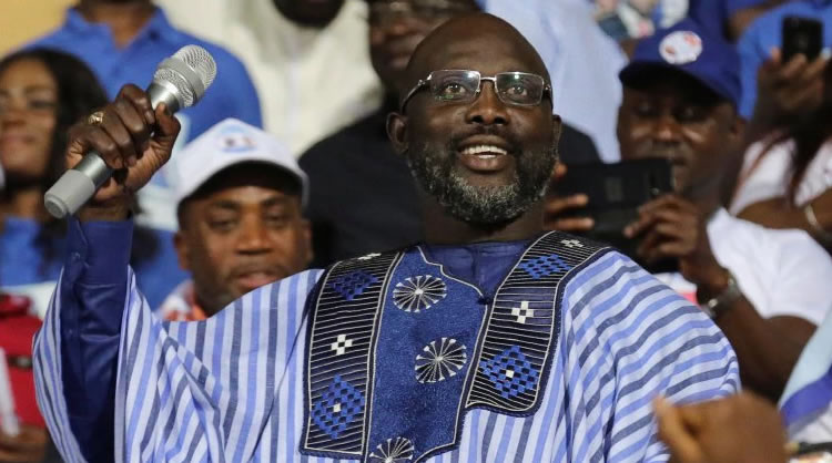 George Weah swears-in as Liberia’s President today