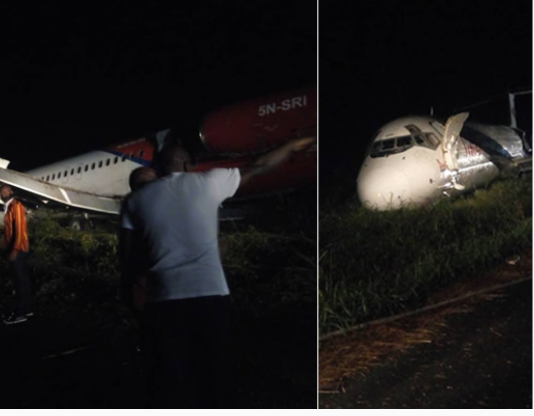 BREAKING: Dana Air plane overshoots runway in Port Harcourt
