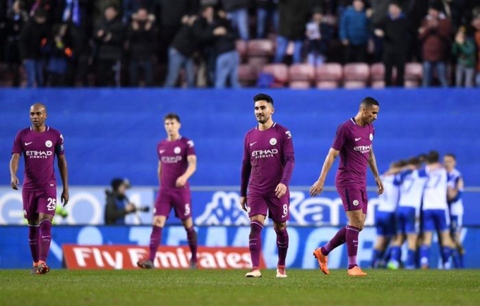 Wigan Athletic shock Man City in FA Cup