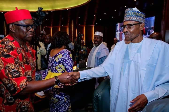 Fayose meets Buhari at Council of State meeting