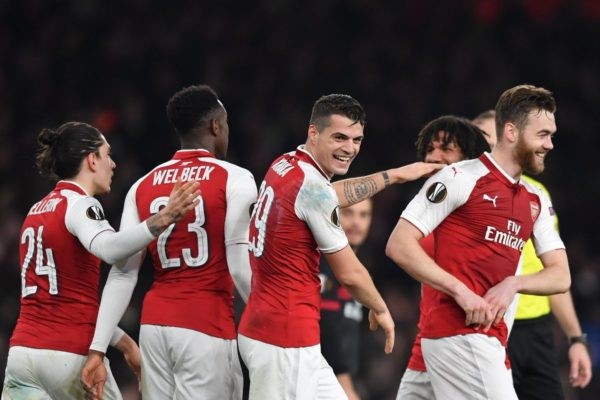 Arsenal beat AC Milan to reach Europa quarter-finals