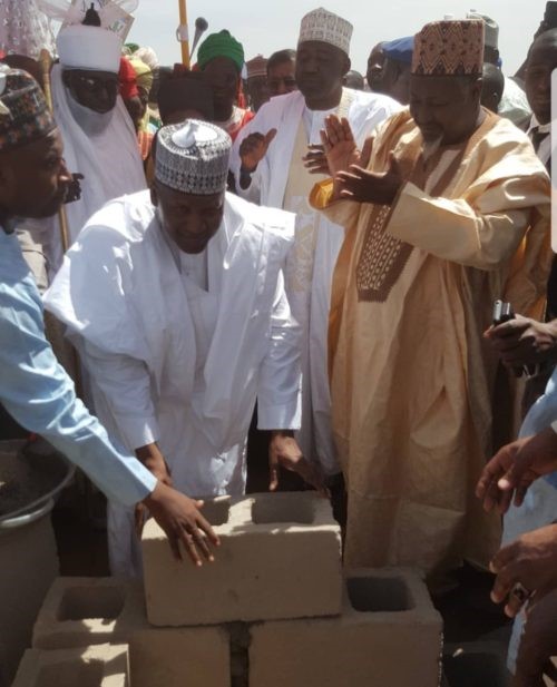 Dangote lays foundation for rice mill in Jigawa