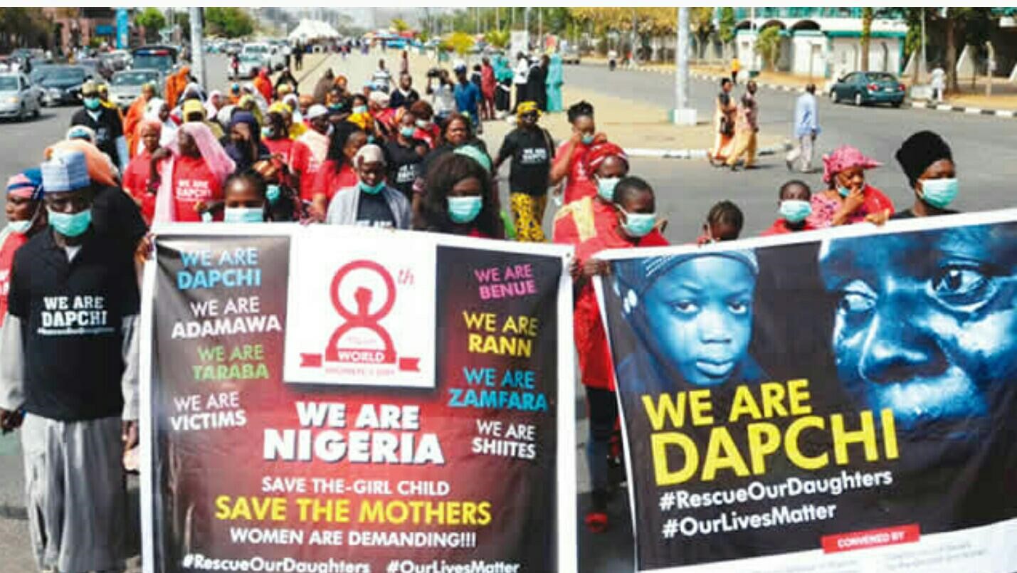 Dapchi parents protest at NASS, demand rescue of school girls