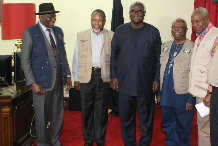 Ex-Pres. Jonathan urges credible, peaceful elections in Sierra Leone