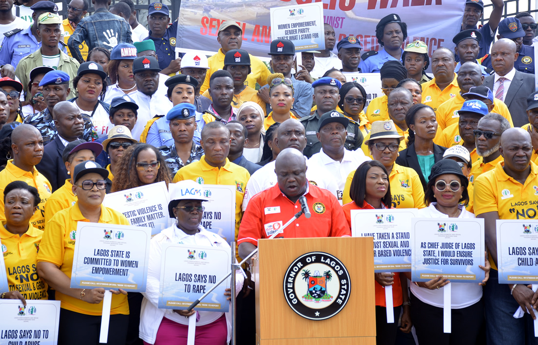 RedAce, Ambode, others walk to end sexual, domestic violence