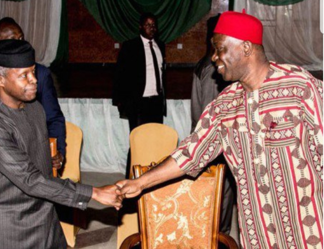 Ekweremadu meets Osinbajo after thugs invade Senate