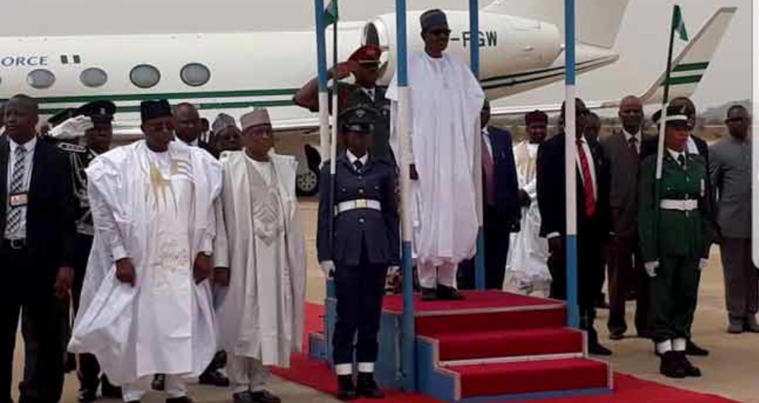 BREAKING: Buhari arrives Bauchi on 2-day working visit