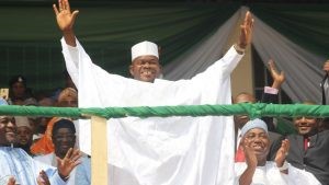 Gov. Bello sustains injury after falling off moving car