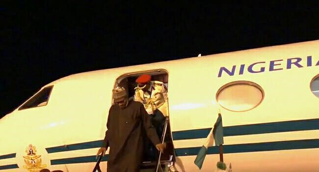 Pres. Buhari returns to Nigeria from UK