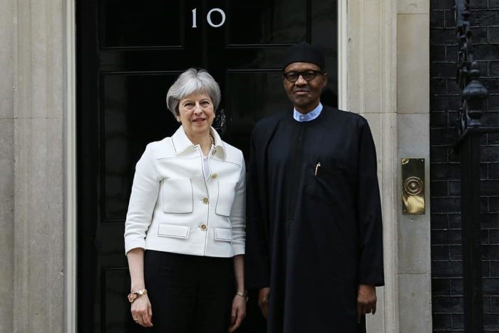 London visit: I promised to secure Nigerians – Buhari tells May
