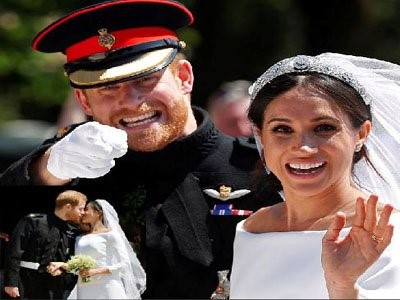 World cheers as Prince Harry, Meghan Markle wed
