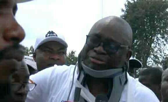Ekiti election: Security operatives disperse PDP supporters from rally venue …as Fayose weeps over teargas assault