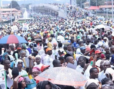 Mega rally: Atiku, PDP stalwarts vow to resist rigging in Ekiti guber election
