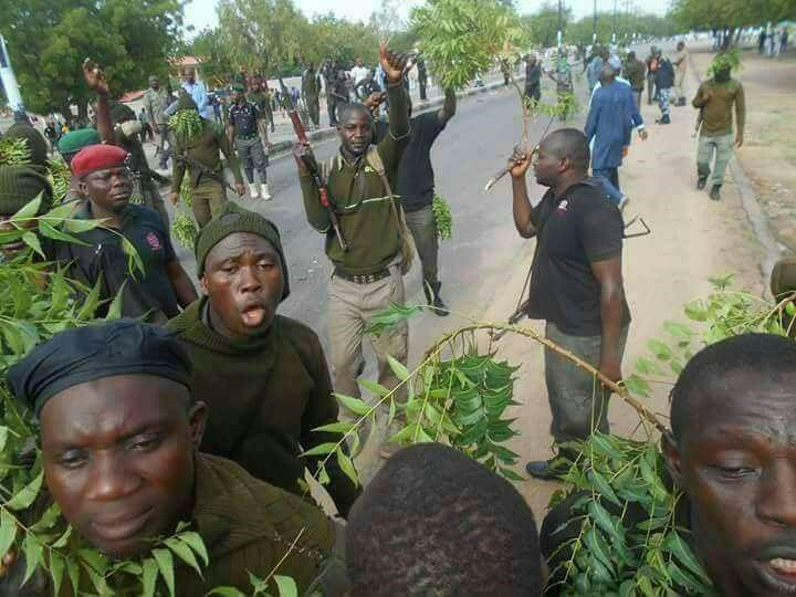 Police officers protest in Borno over allowances, HQ denies