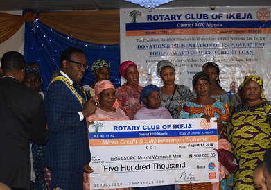 Rotary Club of Ikeja empowers traders, artisans with loans, tools