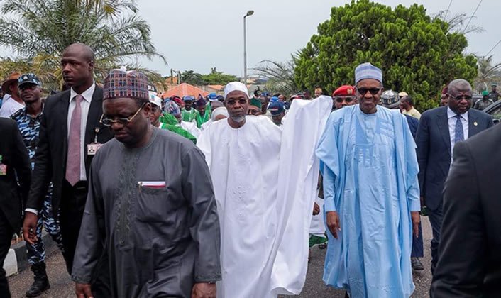 BREAKING: Buhari arrives in Osogbo for Osun guber campaign
