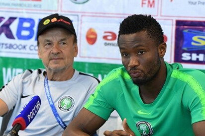 Mikel hails Rohr for inviting young players to national team