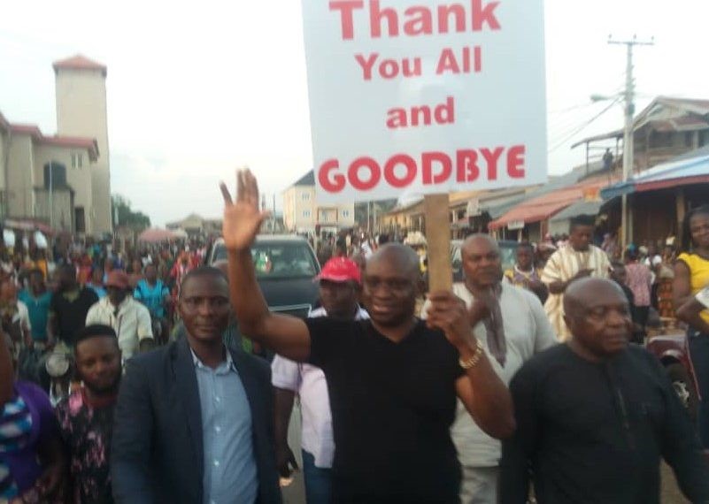 Fayose bids Ekiti farewell, presents handover notes to Head of Service