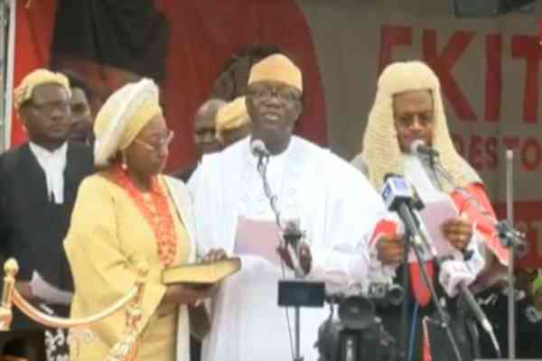 Fayemi swears-in as Ekiti governor