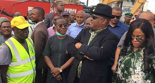 Gov. Wike orders arrest of owner of collapsed 7-storey building