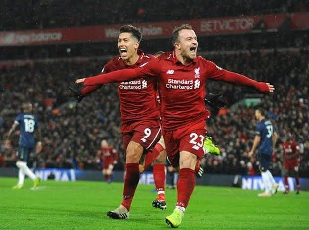 Substitute Shaqiri strikes twice as Liverpool see off Manchester United
