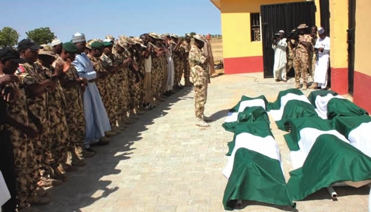 Metele: Presidency, Atiku clash over Buhari’s absence at soldiers’ burial