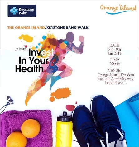 Keystone Bank partners Orange Island to promote healthy living