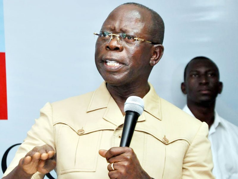 Oshiomhole slams IBB, Obasanjo, military generals for opposing Buhari’s re-election bid