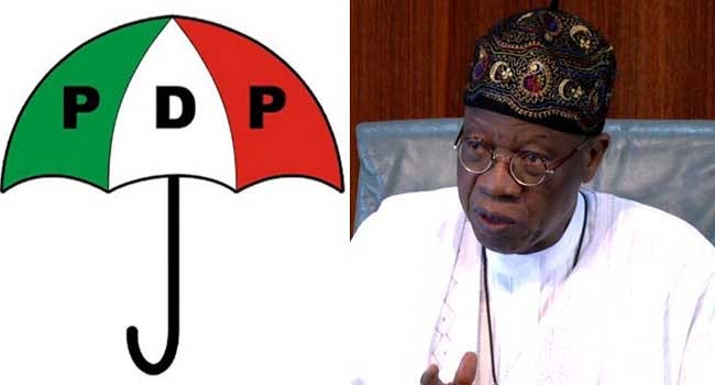 PDP condemns Lai Mohammed over plot to escalate violence during elections
