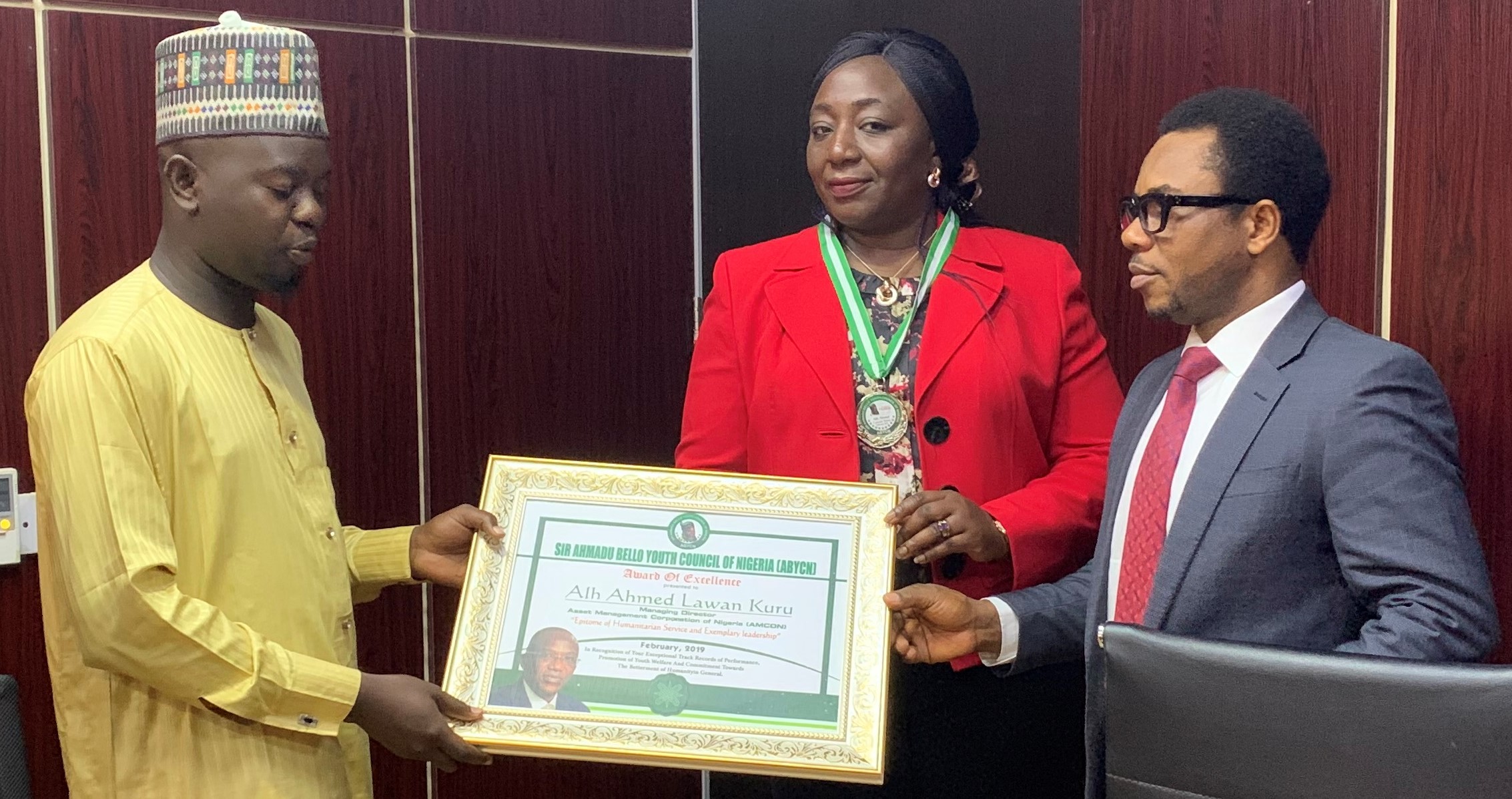 Youth Council honours AMCON MD, Ahmed Kuru