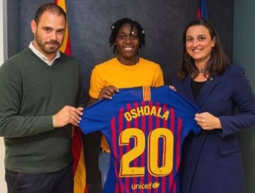 Asisat Oshoala joins FC Barcelona