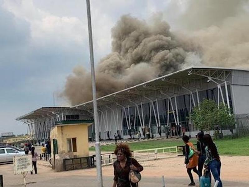 Passengers flee as fire razes section of Imo Airport