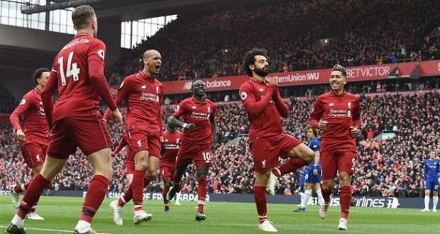 Image result for Liverpool reclaim top spot with Salah wonder strike against Chelsea
