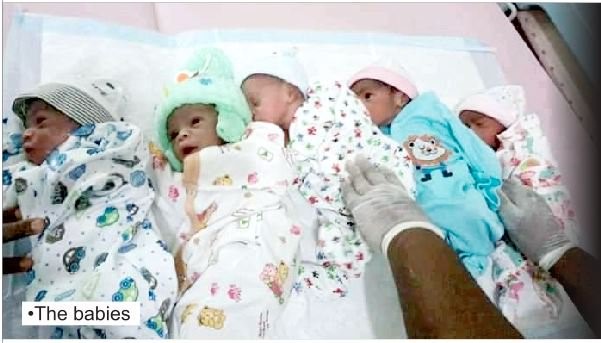 After 18 years woman gives birth to quintuplets