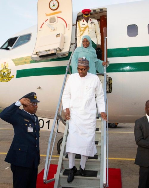 Buhari, wife return from Saudi Arabia