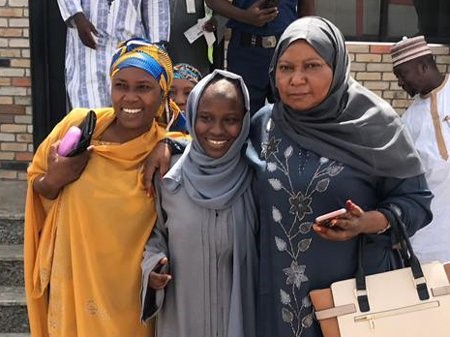 Tears of joy as Zainab, Abubakar return from Saudi Arabia