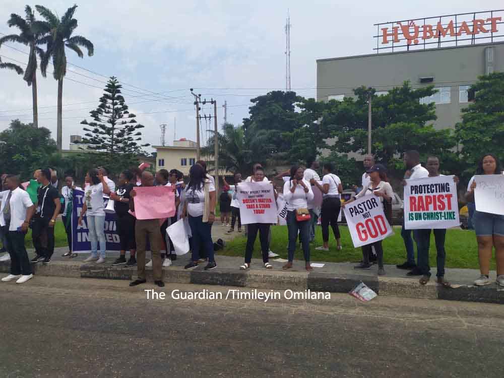 Alleged rape: Protesters march on COZA in Lagos, Abuja