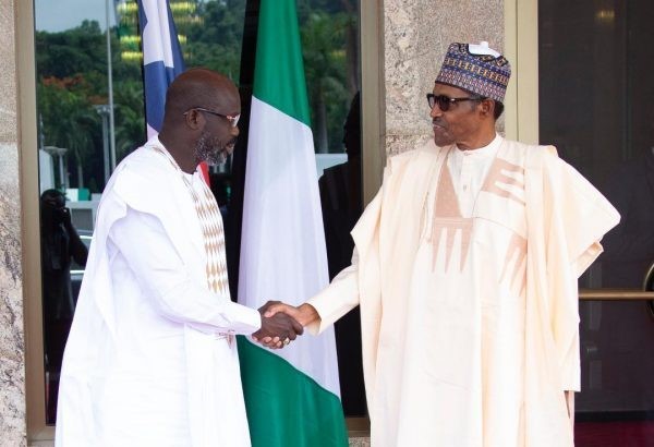George Weah meets Buhari to strengthen ties with Nigeria