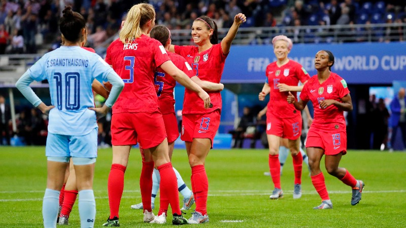 Ruthless U.S soccer team demolishes Thailand 13-0