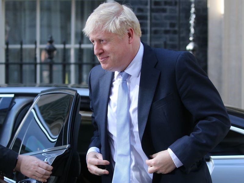 Johnson continues hard brexit threat as pound goes on free fall