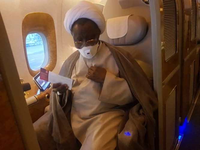 Finally, El-Zakzaky, wife depart Abuja for India