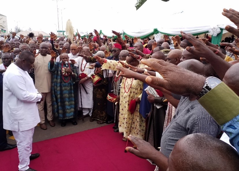 Security: Enugu royal fathers, town union PGs pass vote of confidence in Gov. Ugwuanyi