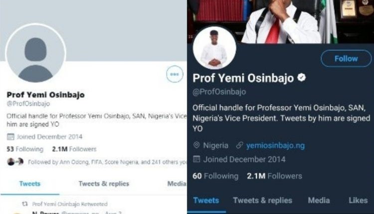 Hackers target Osinbajo’s Twitter handle – Presidency