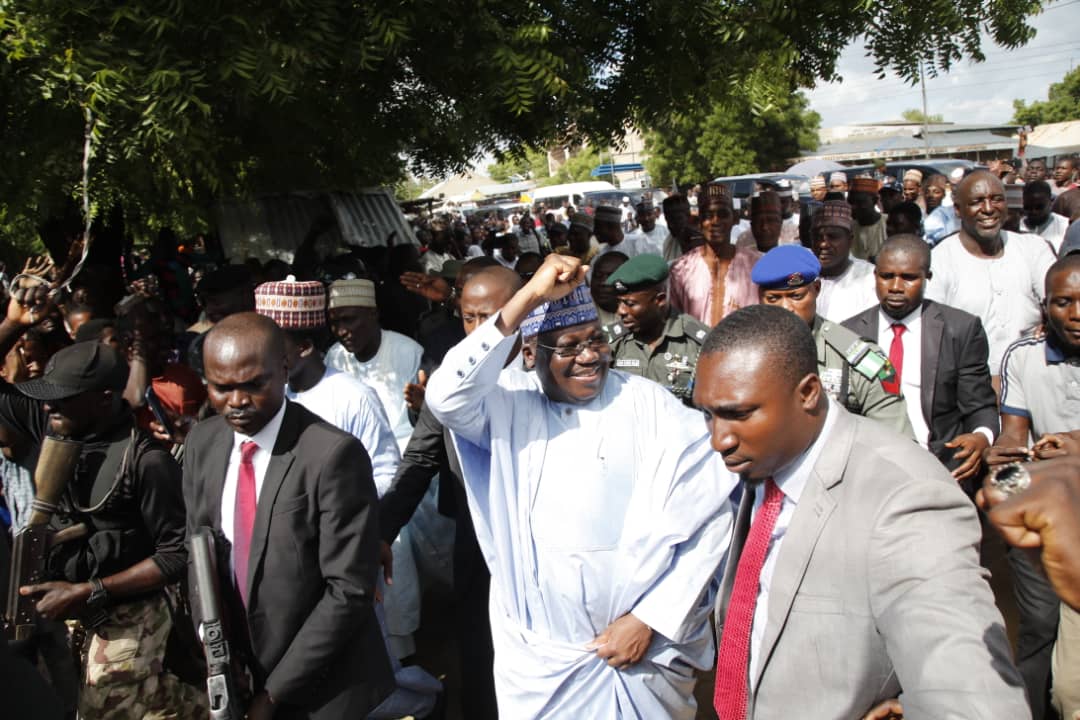 Senate President receives rousing welcome in Yobe